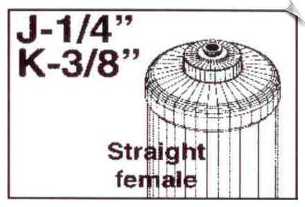 1/4" Straight Female Fitting